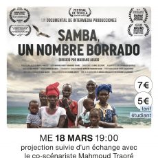 Ciné-débat – Samba, un nombre borrado – 18 mars – 19h – CinéMalraux